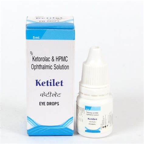 Ketilet Allopathic Ketorolac Eye Drops, Packaging Type: Bottle, Bottle ...