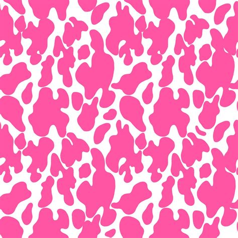 Brilliant Pink Cow Print Seamless Repeat Pattern Jpeg Etsy