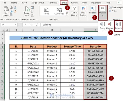 How to Use a Barcode Scanner for Inventory Counts in Excel