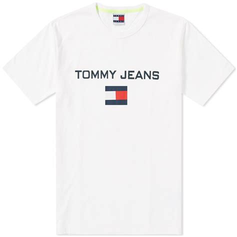 Tommy Jeans 5.0 90s Logo Tee Bright White | END. (UK)