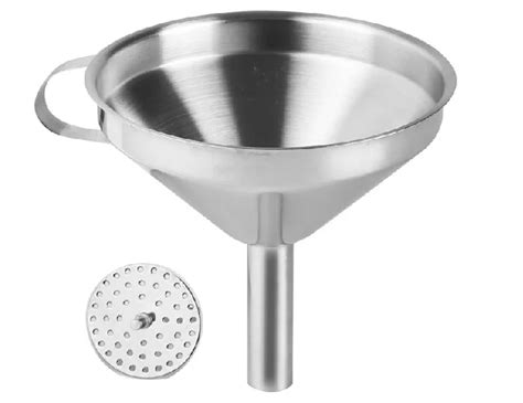 12 cm diameter stainless steel funnel with filter wine funnel oil ...