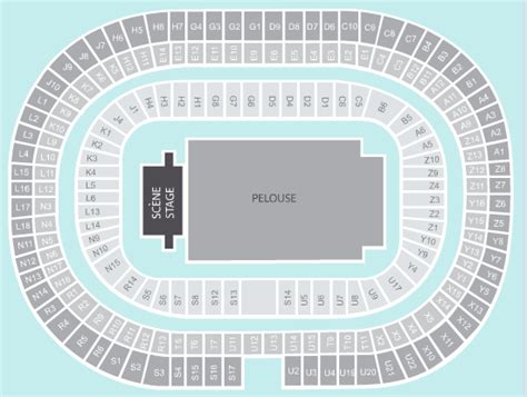 Standing Seating Plan - Stade de France