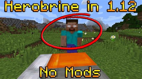 How To Spawn Herobrine in Minecraft 1.12 NO MODS (it works) - YouTube