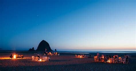 Camping at Cannon Beach : camping