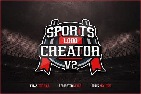 Sports Logo Creator V2 | Branding & Logo Templates ~ Creative Market