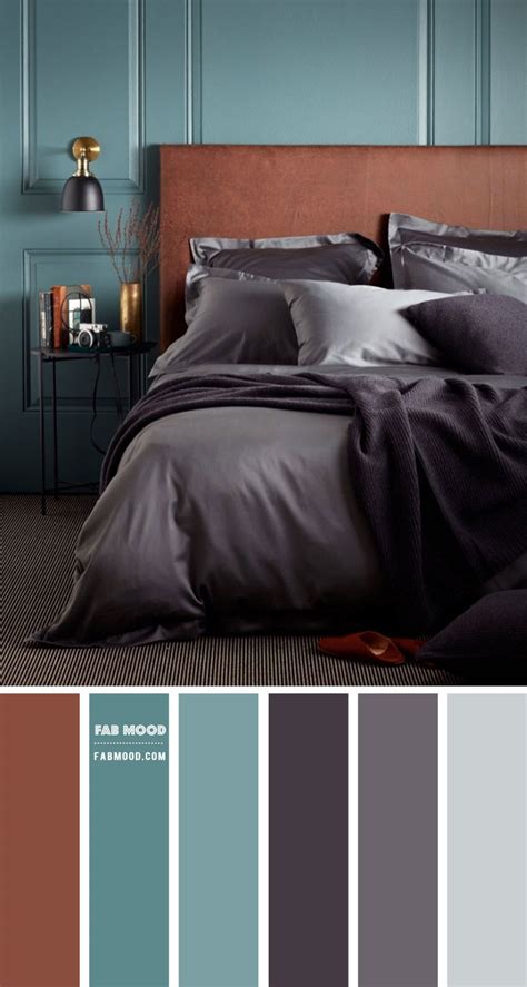 Blue green color for bedroom