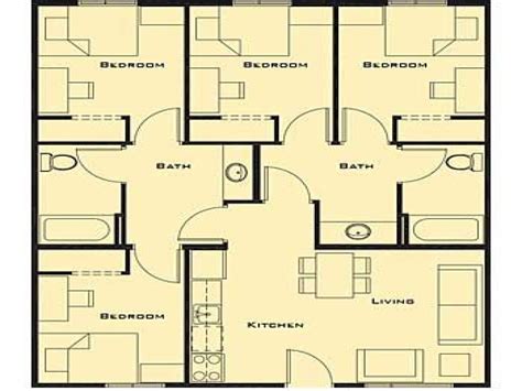 Basic 4 Bedroom House Plans