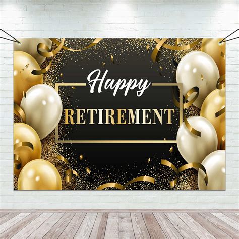 Happy Retirement Party Backdrop Retire Photography Background - Etsy Canada