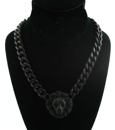 Lioness Necklace (black) on Storenvy