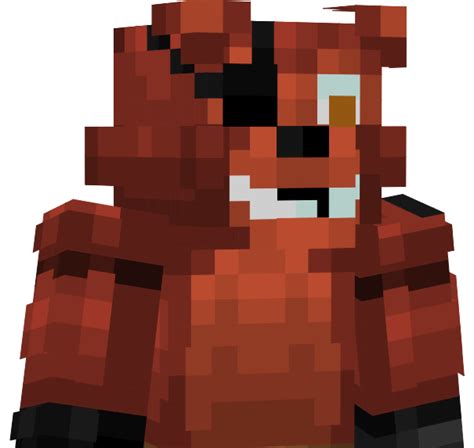 FNaF World Foxy (Remastered) (With bandage in desc.) Minecraft Skin