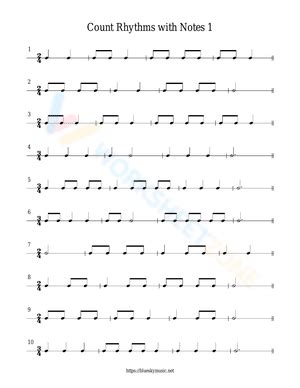 Free Printable Rhythm Worksheets for All Ages