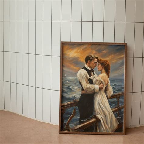 Titanic Movie Scene Oil Painting Digital Printable Wall Art - Etsy