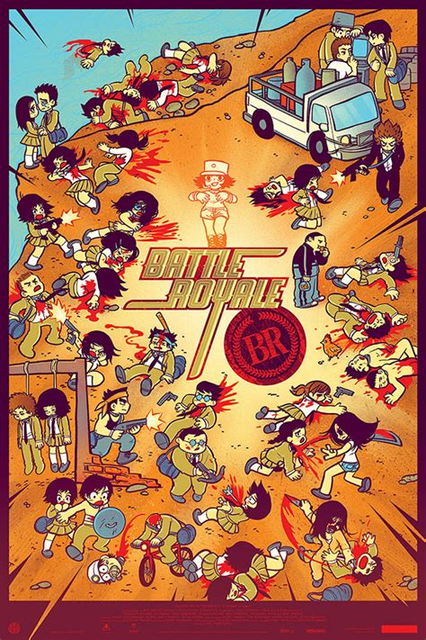 Battle Royale Poster by Scott Pilgrim Creator Bryan Lee O'Malley