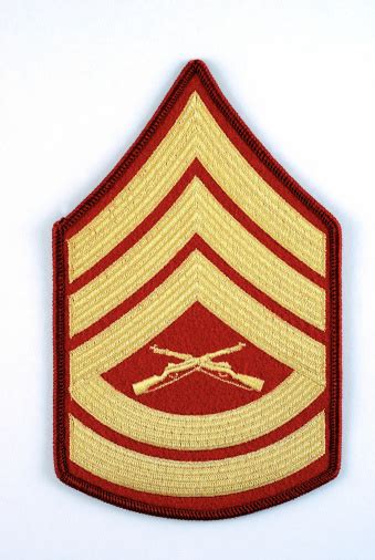 Marine Corp Gunnery Sergeant Rank Insignia Stock Photo - Download Image ...