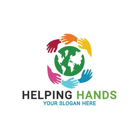 Save the world logo, Human hands holding globe, Teamwork hands logo ...