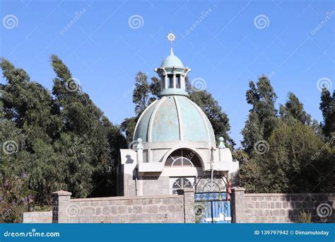 Ethiopian Orthodox Tewahdo Church Building Stock Photo - Image of addis ...