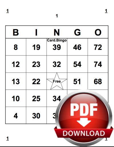 Free Printable Bingo Cards - Bingo Card Generator