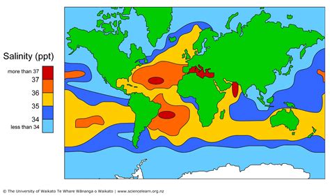 Ocean salinity — Science Learning Hub