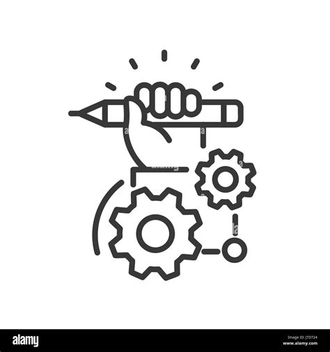 Project Development - modern vector line design icon Stock Vector Image ...