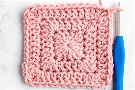 How to Crochet a Solid Granny Square with No Gaps - Sarah Maker