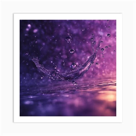 Water Splash Art Print by And the tranquil - Fy