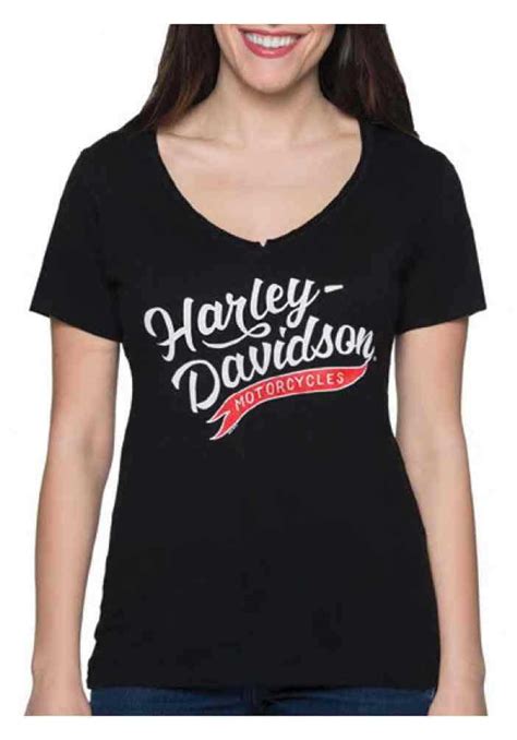 Harley-Davidson - Harley-Davidson Women's Momentum H-D V-Neck Short ...