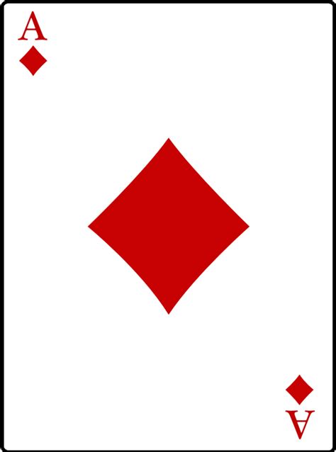 Ace of Diamonds - Openclipart