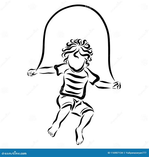 Child Skipping Stock Illustrations – 1,017 Child Skipping Stock ...