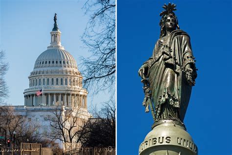 Who is on top of the Capitol building?