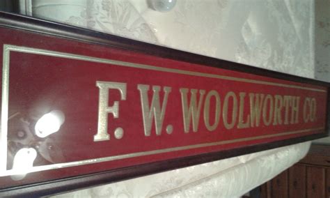 F.W. Woolworth Co. Glass Sign | Collectors Weekly