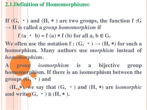 Group homomorphism