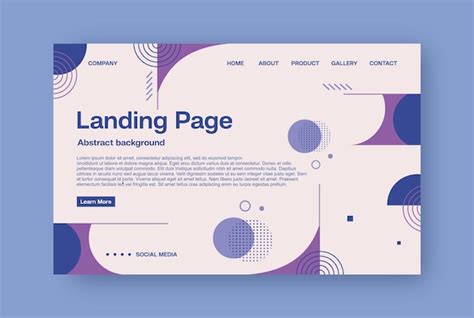 Premium Vector | Landing page abstract background design