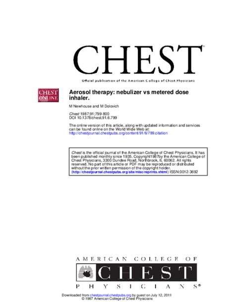 (PDF) Aerosol therapy: nebulizer vs metered dose inhaler | Myrna ...