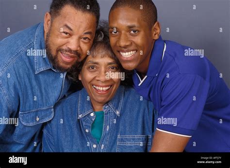 Family smiling, portrait Stock Photo - Alamy