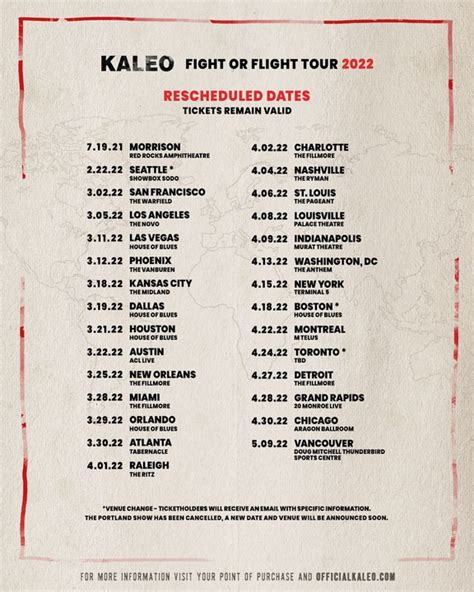 Kaleo Tour 2024 Usa - Kanya Zitella