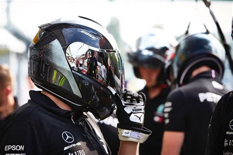 The new Mercedes Pit Crew Helmets : r/formula1