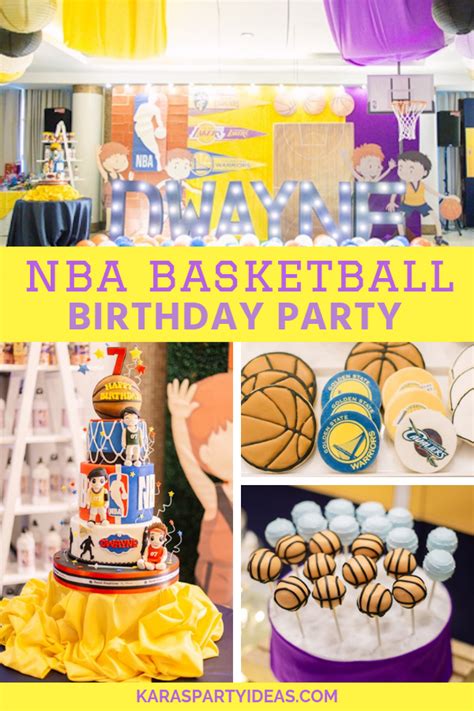 Kara's Party Ideas NBA Basketball Birthday Party | Kara's Party Ideas