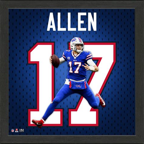 Josh Allen Jersey Number Frame