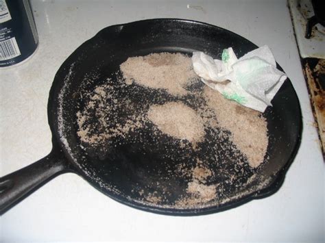 Cleaning Cast Iron Cookware: Salt Method - Our Twenty Minute Kitchen ...