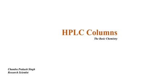 HPLC Column | PPT