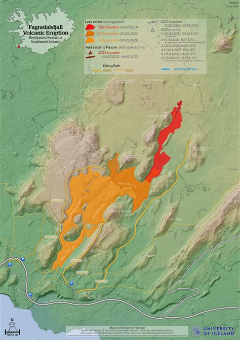 Lava flow map of the 2023 Litli-Hrútur volcanic eruption – GeoVis Lab