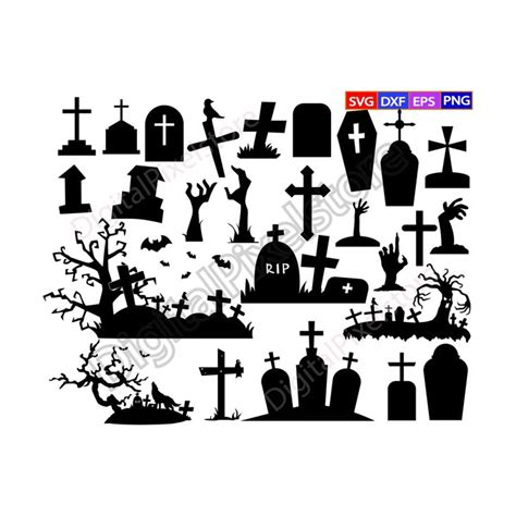 Halloween tombstone svg,Tombstone SVG,Gravestone silhouette, - Inspire ...