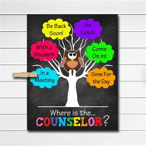 School Counselor Posters Set | TidyLady Printables