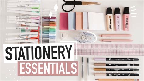 STATIONERY ESSENTIALS for note-taking & journaling | back-to-school ...