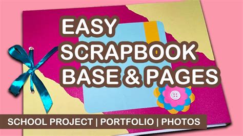 Easy Scrapbook Base Making | School Project | Cover Design Ideas ...