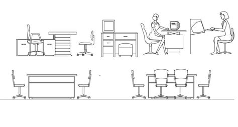 Study Table Side Elevation Drawing In Dwg, 58% OFF