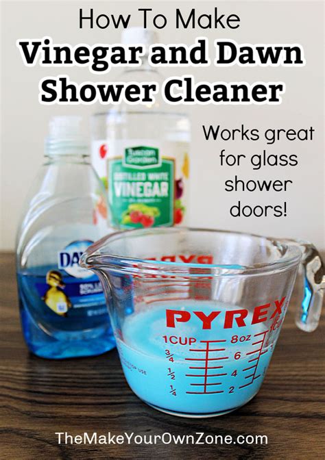 Clean Glass Shower Doors with Vinegar & Dawn