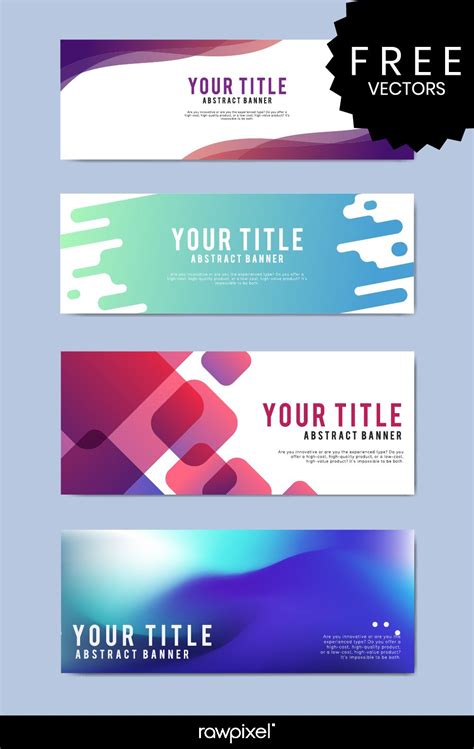 Free modern business banner templates | Web banner design, Website ...