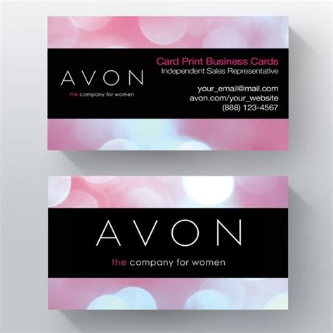 Free printable avon business cards, Download Free printable avon ...