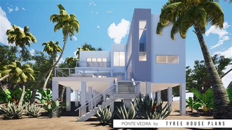 Ponte Vedra. Modern beach house with elevated private deck by Tyree ...